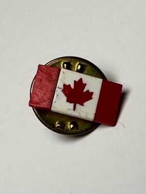 ✨2 for $10✨  Canada Flag Lapel Pin Red White Maple Leaf Enamel Pin Classic
